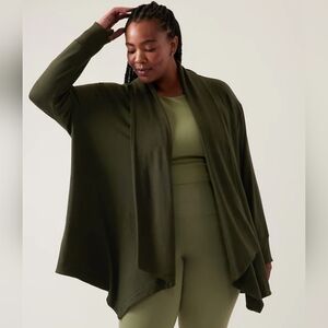 Athleta Olive Green Pranayama Restore Wrap Size 1X
